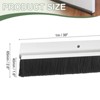 Unique Bargains Aluminum Alloy H-Shape Holder PP Bristle Rust-resistant Door Sweep 1 Pc - 2 of 3