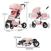 Kinder King Cozi 2 Convertible Baby Stroller, Folding High Landscape Infant Carriage, Adjustable Canopy, Diaper Bag, Anti-Shock - 3 of 4