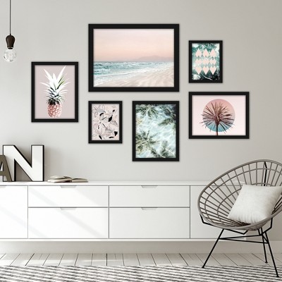 Americanflat Coastal Modern (set Of 6) Framed Prints Gallery Wall Art ...