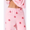 cheibear Women's Flannel Winter Cute Printed Long Sleeve Pajama Sets - 4 of 4