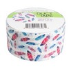 Simply Genius Single Roll Patterned Duct Tape Roll, Craft Supplies For Kids Adults, Colored Duct Tape, Pretty Feathers - 2 of 4
