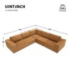 Luxury L-Shaped Modular Sofa: 5-Piece Upholstered Set, Foam-Filled, for Living Room & Bedroom - 2 of 4