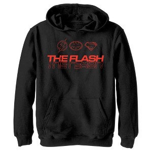 Boy's The Flash Heroes Classic Emblems Pull Over Hoodie - 1 of 4