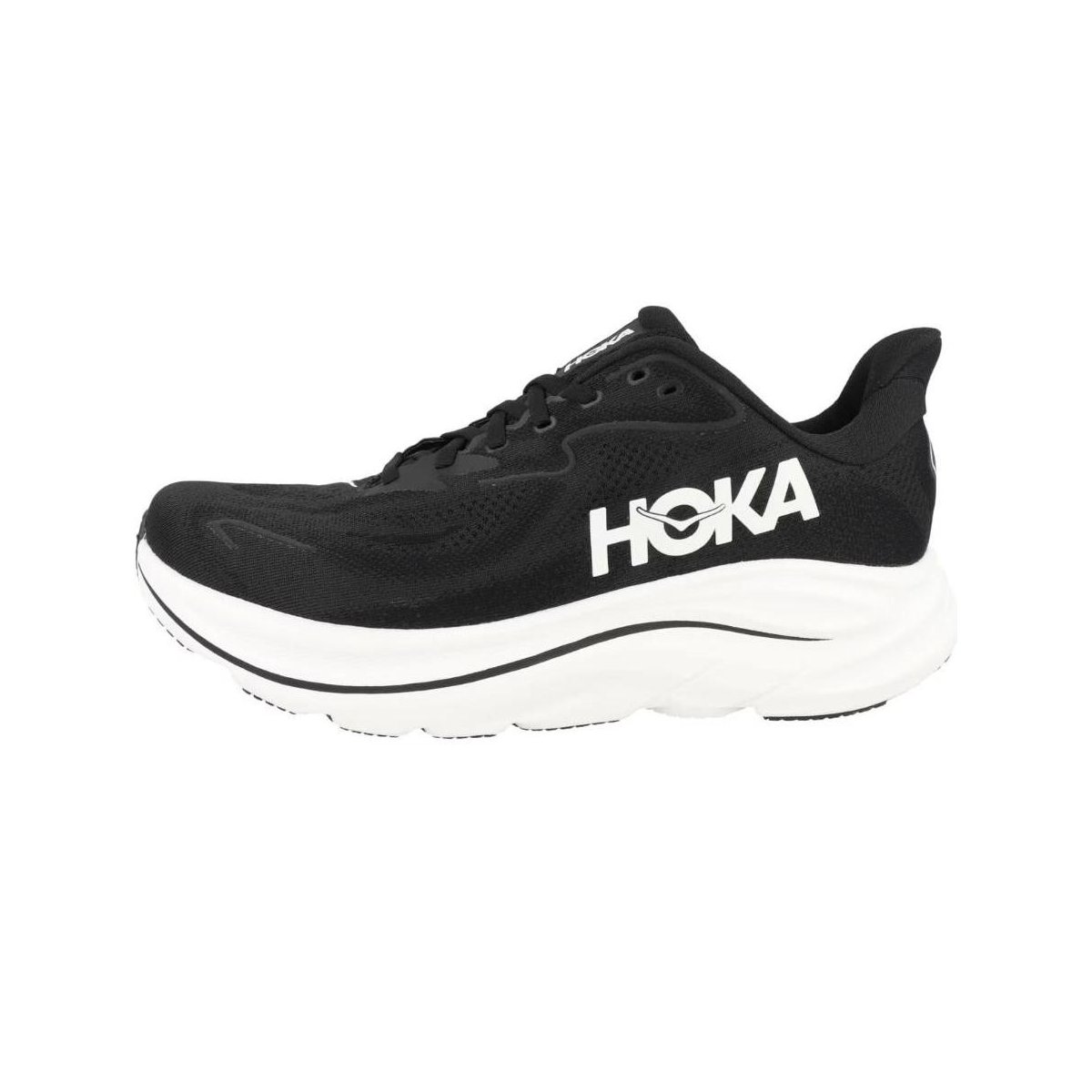 Обувь HOKA Women's Clifton 10 Running Shoes Black/White, Size 7.5 — фото 2