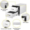 14x23x15 inch Double Drawer Outdoor Kitchen BBQ Island Stainless Steel With Vent - 4 of 4
