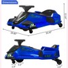 12V Kids Ride On Drift Car – Electric Go-Kart With Variable Speed, Music, Led Lights, Brushless Motor,Low-Power Alarm - 4 of 4