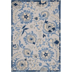 Nourison Aloha Floral Textured Outdoor Area Rug - 1 of 4