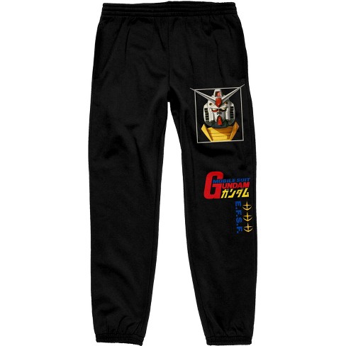 Kanji Gundam Anime Men's Black Sweatpants : Target