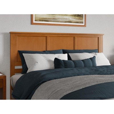 AFI Furnishings Madison King Solid Wood Panel Headboard in Light Toffee