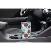 Elanze Designs 20 oz Stainless Steel On the Go Insulated Travel Tumbler With Push Top Lid, Assorted Drawn Flowers Sky Blue - 3 of 4