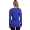 Clearlove Womens Maternity Shirt Fall Long Sleeve Crew Neck T-Shirts Pregnancy Clothes Side Ruched Tunic Tops - 2 of 4