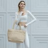 Multi Pocket Tote Bag for Women, Large Puffy Shoulder Purse Handbag with Compartments - 3 of 4
