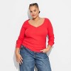 Women's Long Sleeve Henley T-Shirt - Wild Fable™ - 2 of 3