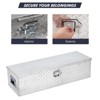 39 Inch Heavy Duty Aluminum Truck Tool Box with Side Handle,Keys,Waterproof Storage Organizer - 3 of 4