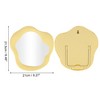 Unique Bargains Irregular Shape Desktop Cosmetic Mirror 1 Pc - 2 of 3