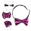 INSPIRE CHIC Men's Sequin Adjustable Pre-tied Bow Tie - 3 of 4