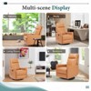 Aukfa Swivel Recliner Glider Chair, High-Back Upholstered Deep Seat w/ XL Footrest for Nursery & Living Room - 4 of 4