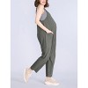 Women's Sleeveless Relaxed Fit Maternity Jumpsuit | Motherhood Maternity - 3 of 4