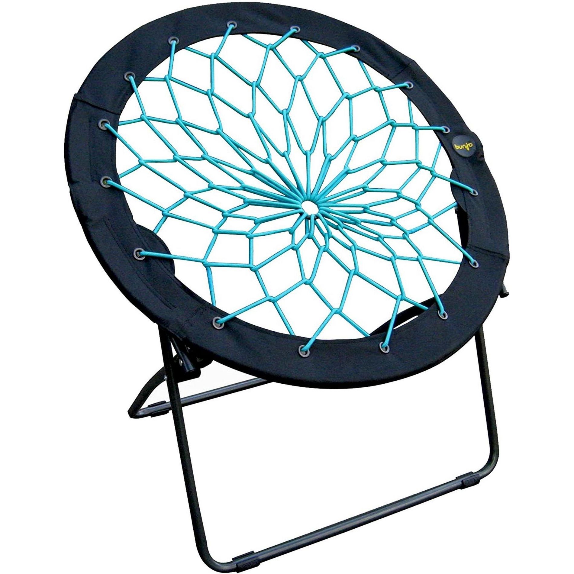Zenithen Bungee Folding Dish Saucer Chair, Teal, 33in