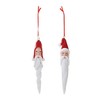 Melrose Carved Santa Drop Ornament (Set of 6) - 3 of 3