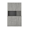 NicBex Freestanding Buffet Cabinet with Storage 76" Sideboard Cabinet Modern Pantry Cabinet with Charging Station, Microwave Stand, Wood - 4 of 4