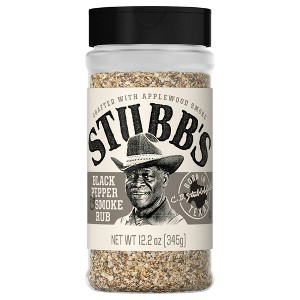 Stubb's Black Pepper & Smoke Rub, 12.2 oz Bottle (Pack of 2) - 1 of 4