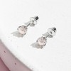 Girl's Pearls in a Basket Screw Back Sterling Silver Earrings - In Season Jewelry - 4 of 4