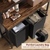 Laundry Basket,Laundry Hamper 2 Section with Side Shelves,3 Tiers Laundry Sorter with 2 Pull-Out and Removable Laundry Bags - 4 of 4
