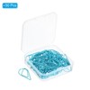 Unique Bargains Drop-Shaped Metal Prevent Tearing Pages Home Office Paper Clip 50 Pcs - 3 of 4