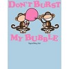 Bobby Jack Don’t Burst My Bubble Crew Neck Short Sleeve Blue Women’s Night Shirt - 2 of 2
