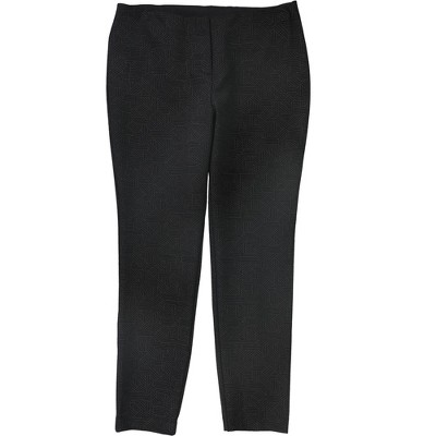 Alfani Womens Printed High Rise Casual Trouser Pants