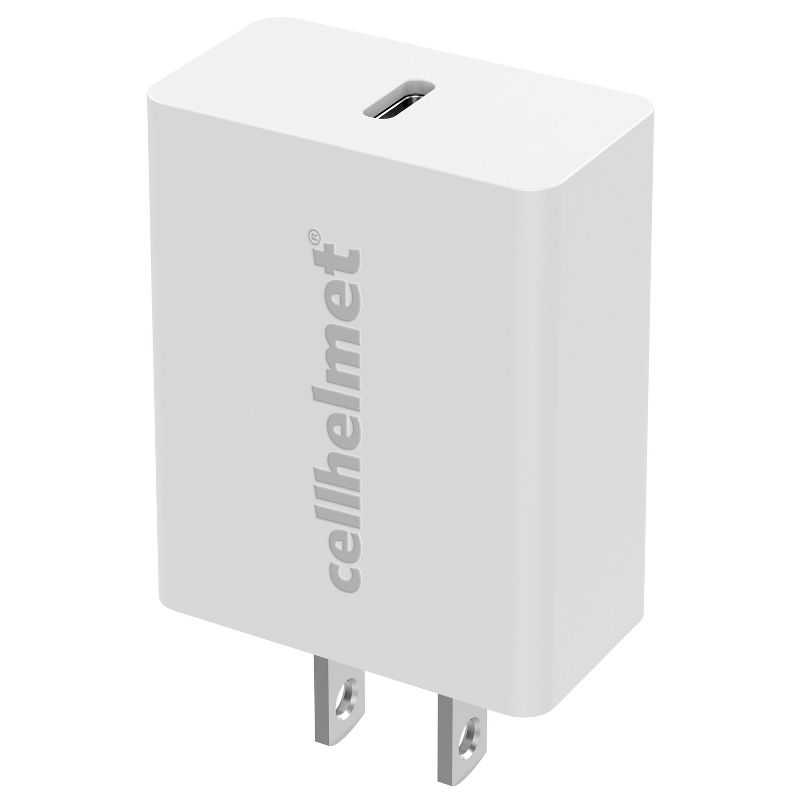 cellhelmet® 20-Watt Single-USB Power Delivery Wall Charger with USB-C® to Lightning® Round Cable, 3 Feet, 3 of 7