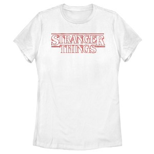 Women's Stranger Things Classic Logo T-Shirt - 1 of 4