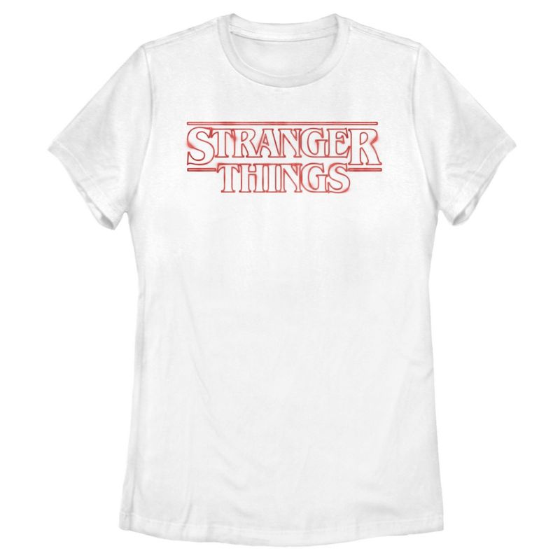 Women's Stranger Things Classic Logo T-Shirt, 1 of 5