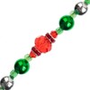 Crystal Lane DIY Mixed Material Red Green and Silver 7" Designer Holiday Christmas Bead Strand - 3 of 4