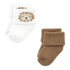 Hudson Baby Infant Boy Cotton Rich Newborn and Terry Socks, Brave Lion - 3 of 4