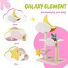 EROMMY Cute Tower with Natural Sisal Scratching Post for Indoor Cats, Pink - 4 of 4