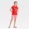 Girls' Short Sleeve 4th of July 'Ice Cream Sandwich' Graphic T-Shirt - Cat & Jack™ Red - 4 of 4