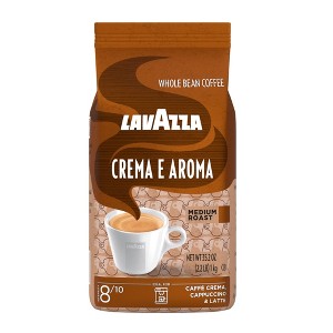 Lavazza Crema e Aroma Whole Bean Coffee, Medium Roast, Arabica and Robusta Blend, 2.2 lb Bag - 1 of 4