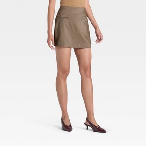 Women's Twill Mini Skirt - A New Day™ - 1 of 3