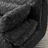 APRILSOUL Swivel Sofa Chair Ergonomic Design, 360 Swivel, Premium Fabric, High-Density Memory Foam,for Lounging Gaming Reading Napping,Black - 3 of 4