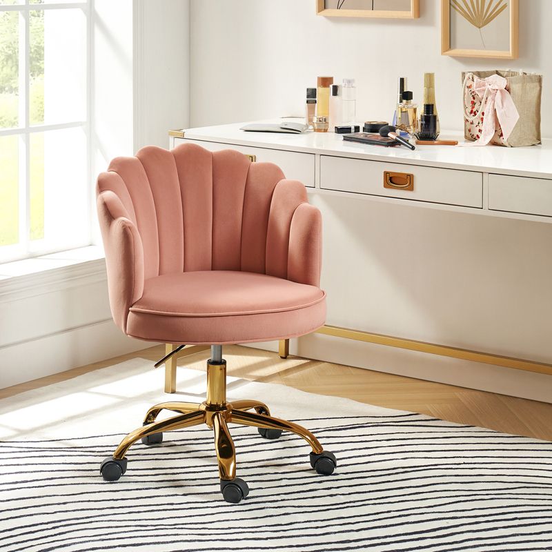 Belanda  Task Chair with Golden Base for Living Room and Office Room | KARAT HOME, 3 of 11