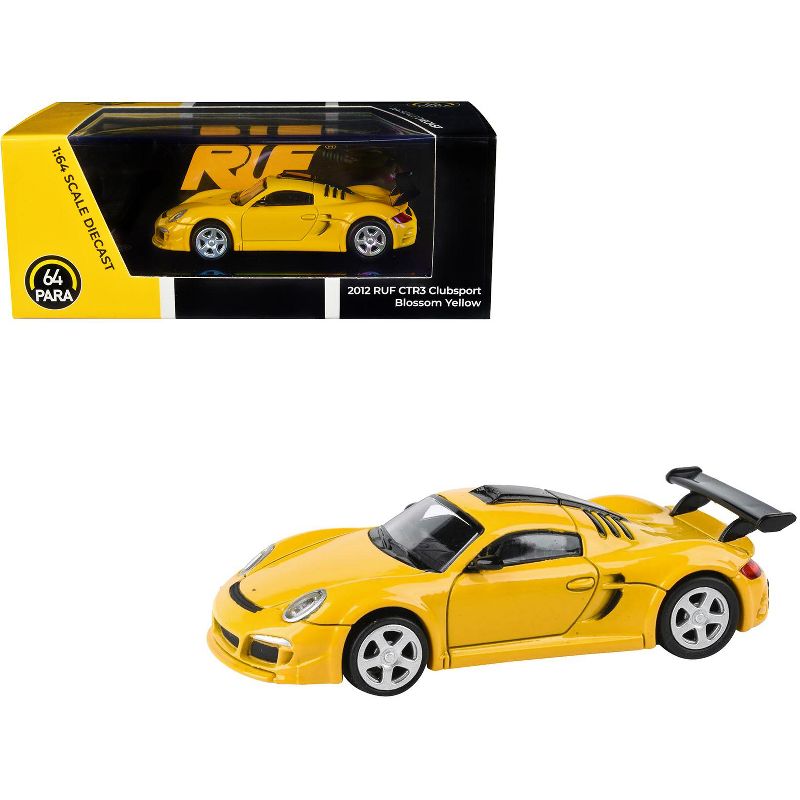 2012 RUF CTR3 Clubsport Blossom Yellow 1/64 Diecast Model Car by Paragon Models, 1 of 5