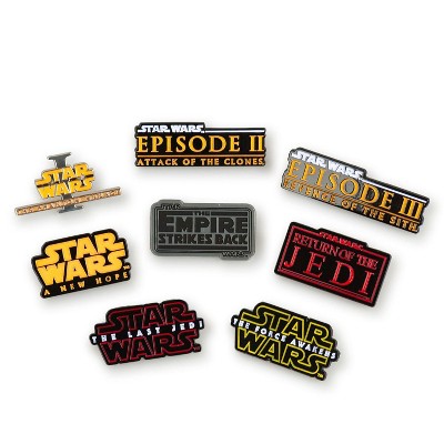 SalesOne LLC Star Wars Movie Title Pin Collection | Exclusive Poster Title Pin From Each Film