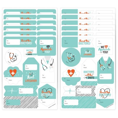 Big Dot Of Happiness Nurse Graduation - Assorted Medical Nursing Graduation  Party Gift Tag Labels - To And From Stickers - 12 Sheets - 120 Stickers :  Target