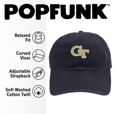 Georgia Tech Team Logo Dad Cap White