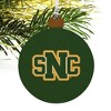 St. Norbert College Primary Logo Wood Christmas Tree Holiday Ornament - 4 of 4