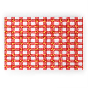 adrianne Gingham Pasta Welcome Mat - Deny Designs - 1 of 3