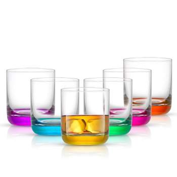  Colored Wine Glasses Set of 6 - 【13oz】【Unfading Color