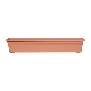 Novelty Plastic Countryside Flower Box Planter, Terracotta, 36in - 1 of 4